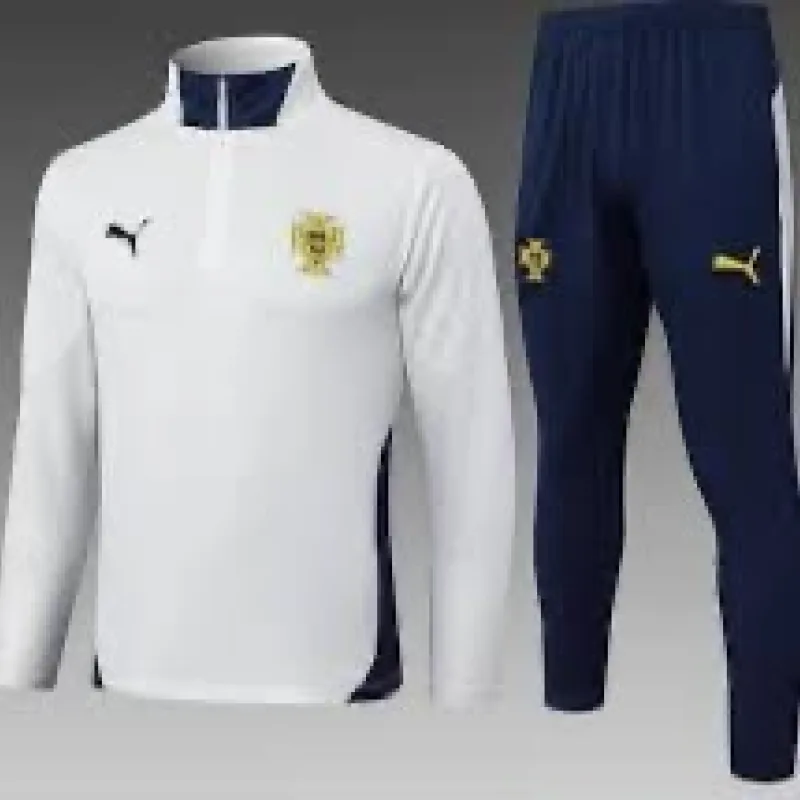 Portugal training tracksuit men 2024/2025 white blue