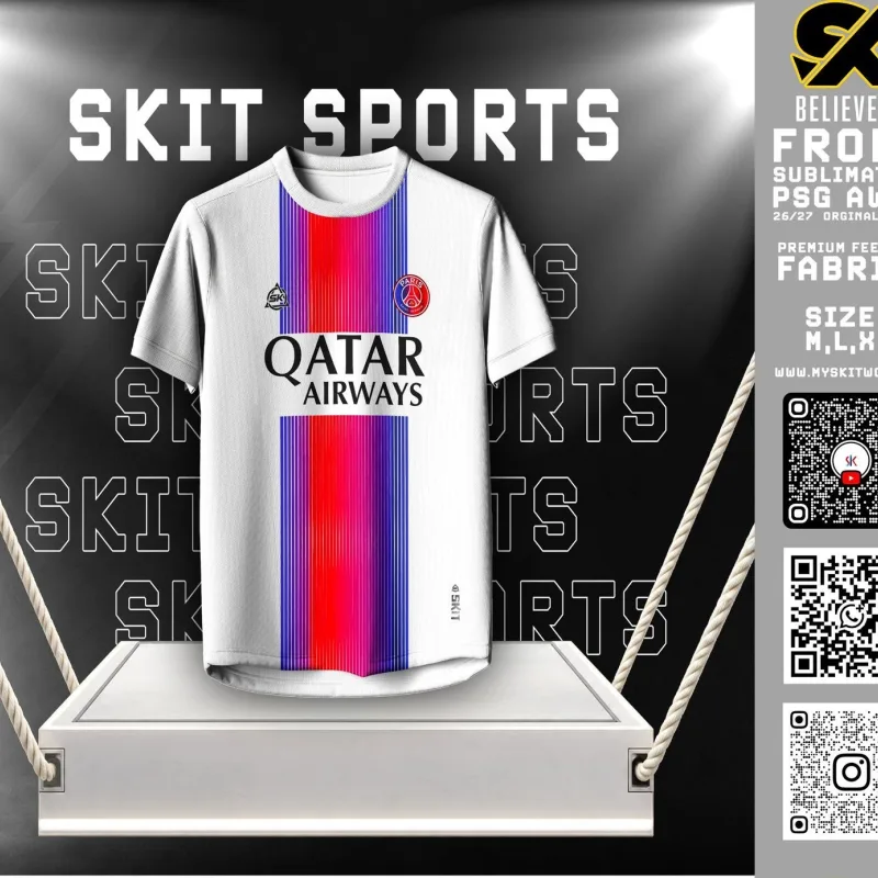 Jersey Men 15 pcs psg white
